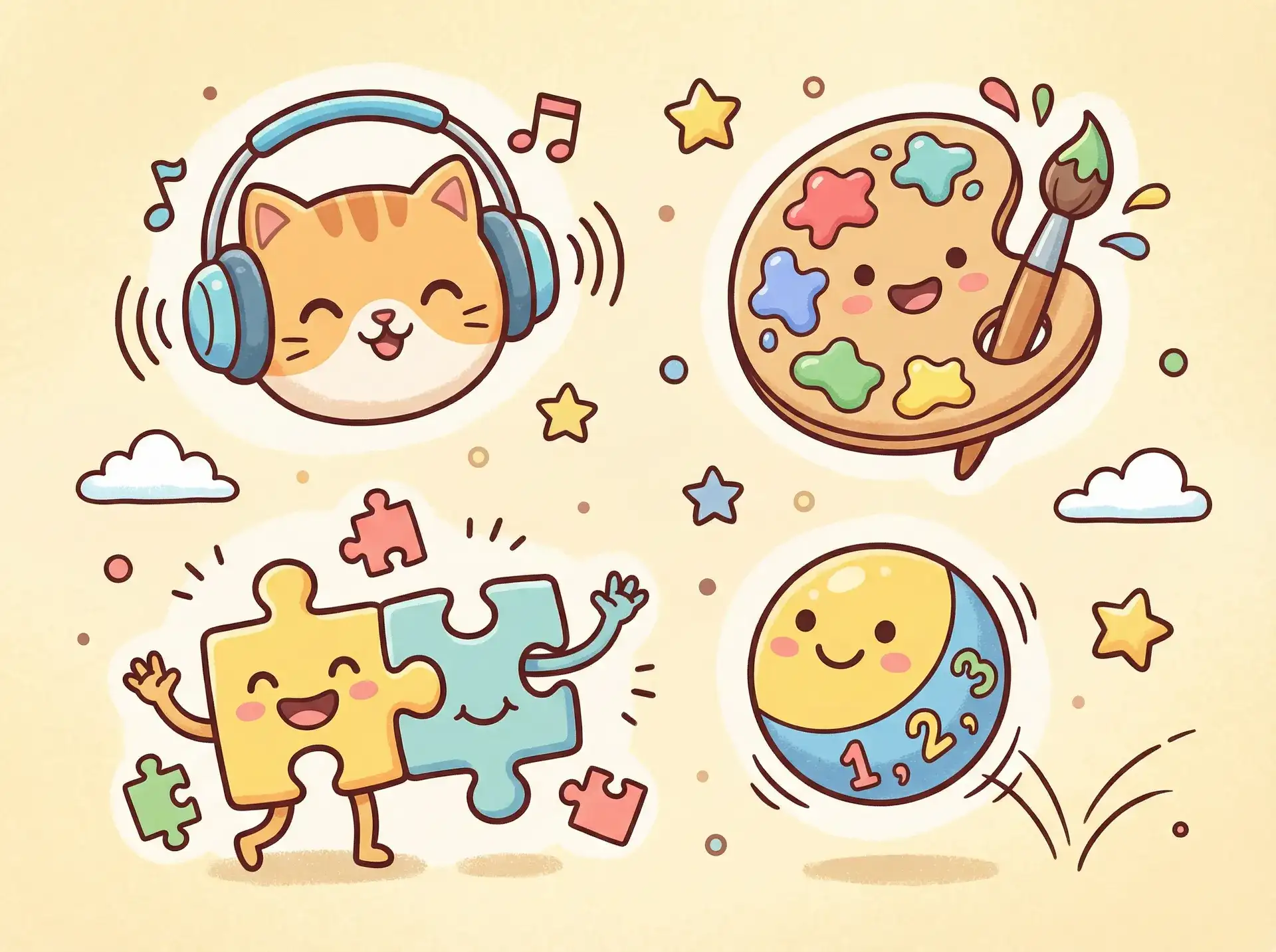 小朋友的手工作品 - 开心五月 激情深爱 益智创作